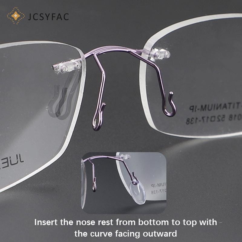 Jcsyfac 25 Cái / bộ Cắm Kính Mắt Miếng Lót Mũi PVC Trong Suốt Chống Trượt Miếng Đệm Mũi Hình Bầu Dục Phẳng Kính Mắt Phụ Kiện Mới