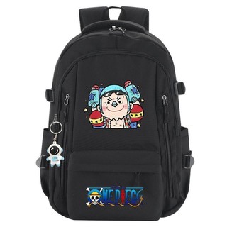 Ba lô ONE PIECE Luffy dành cho học sinh tiểu học Dung tích lớn In hình chống nước Túi đi học nữ