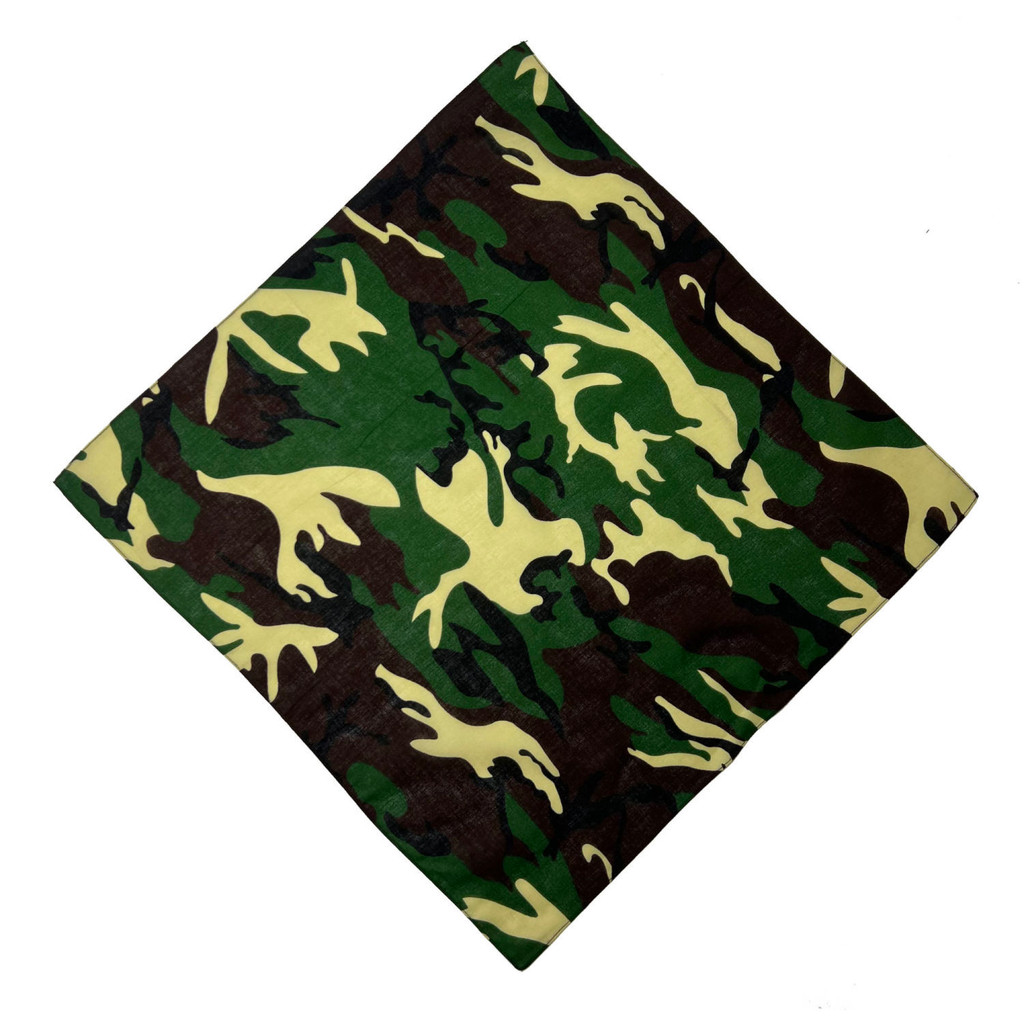 Cotton Đi Xe Đạp Quân Đội Xanh Xanh Đỏ Ngụy Trang Đi Xe Đạp Vuông Khăn Baotou Sa Mạc Ngụy Trang Khăn Trùm Đầu Màu Xám Hip-Hop DLUX