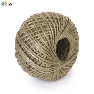 Dây vải bố xoắn Ruy băng tự nhiên Dây đay Dây quấn quà tặng 80M 2mm