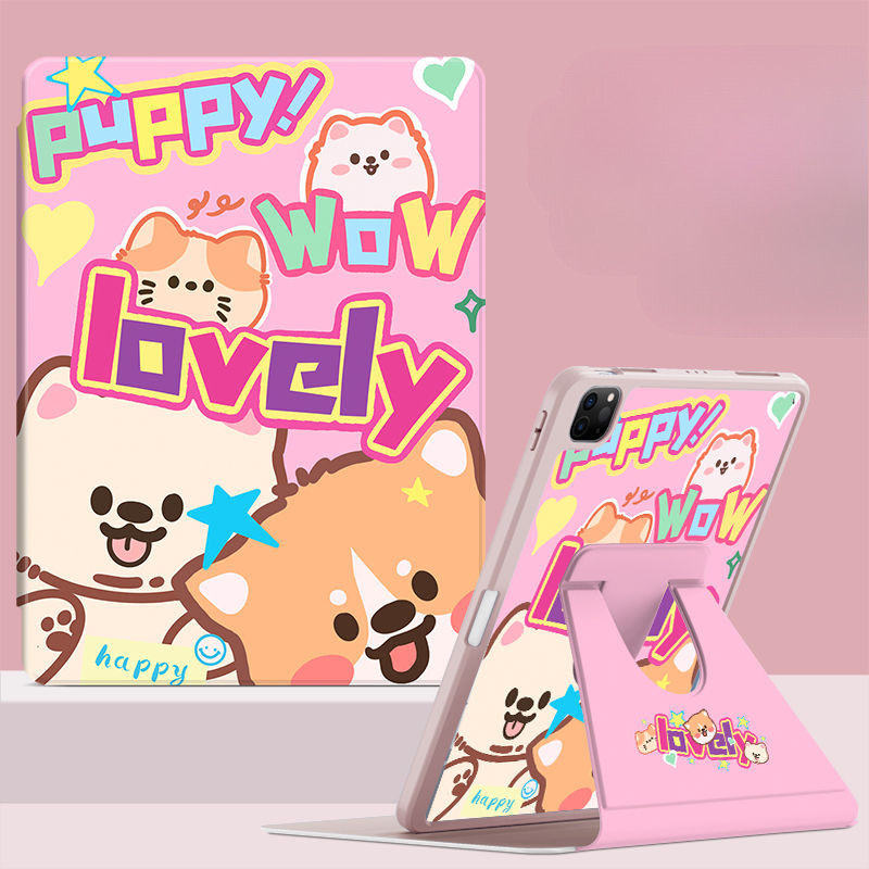 Ốp Lưng Máy Tính Bảng Cho Samsung Galaxy A9 + S9 FE + S10ULTRA Tab A7 Lite 8.7inch S10 FE + S7 + / S8 + / S7FE Tab S6 Lite 2024 Xoay Phim Hoạt Hình Dễ Thương Vỏ Bảo Vệ