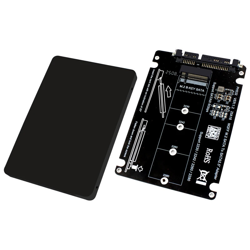 MỚI B / B + M Key M.2 SATA SSD sang 2.5 SATAIII Adapter M2 NGFF sang ...