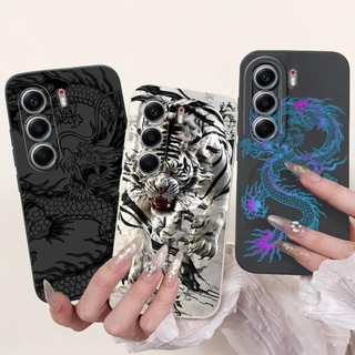 Dành Cho Tecno Camon 40 Pro 5G CM7 Ốp lưng Mềm Mờ Silicon Ốp Lưng Hoạt Hình Mèo Phong Cảnh Thẩm Mỹ Họa Tiết Coque Trường Hợp