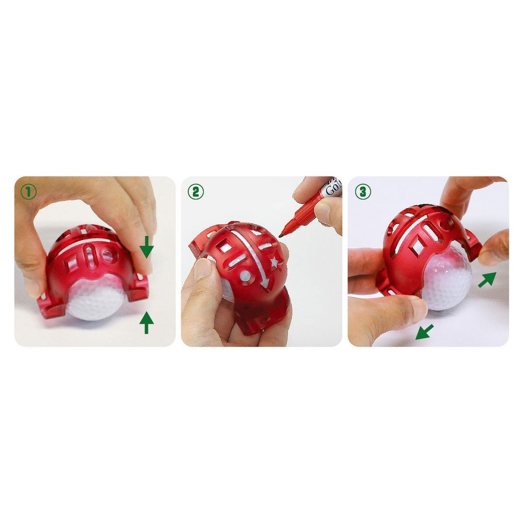 Shachihata Artline Golf Master Marker – Bộ đánh dấu bóng chính xác kèm khuôn & bút hai đầu