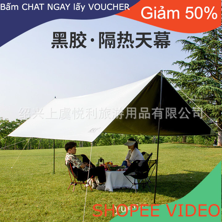Glamping Lều cắm trại cao cấp Lều ngoài trời màn trời Cắm Trại Cắm Trại Ngoài Trời giàn che nắng chống mưa d – 3