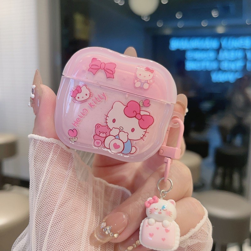 Hộp bảo vệ Cinnamoroll Airpod dễ thương Hộp đựng tai nghe Bluetooth không dây thế hệ 2 / 3 Vỏ mềm AirPods pro Cover