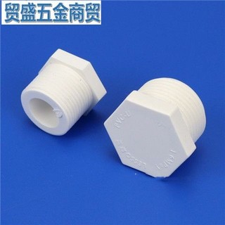 Sanchenhl1314 PVC Ren Cắm PVC Cấp Nước Phụ Kiện Ống Nhựa Trắng UPVC Cắm Chủ Đề Nắp Cắm Ngoài Chủ Đề Cắm