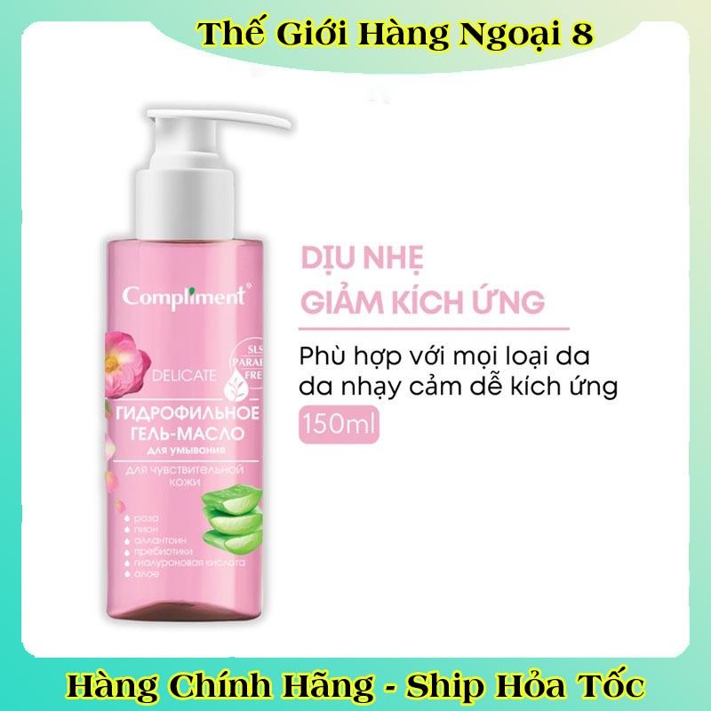 Dầu rửa mặt Compliment No Problem không làm khô da giảm mụn cho da dầu nhạy cảm 150ml