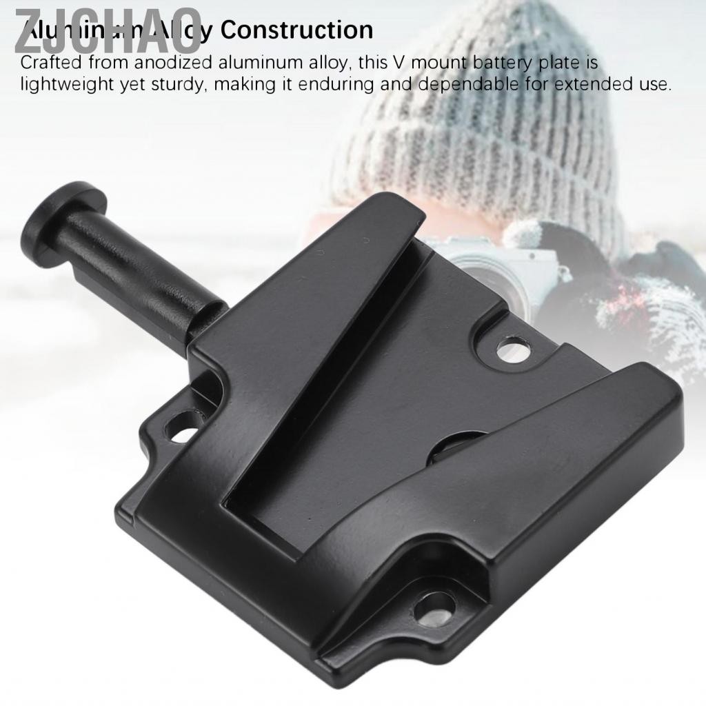 Zjchao Hợp Kim Nhôm V Mount Pin Đĩa Khóa Nhanh Với 1/4in Lỗ Vít Phụ Kiện Chụp Ảnh