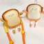 Ví đựng tiền xu bánh mì nướng OLVIDO, Túi đựng tai nghe hoạt hình nhẹ, Búp bê bánh mì dễ thương Túi đựng chìa khóa tiền xu di động cho trẻ em