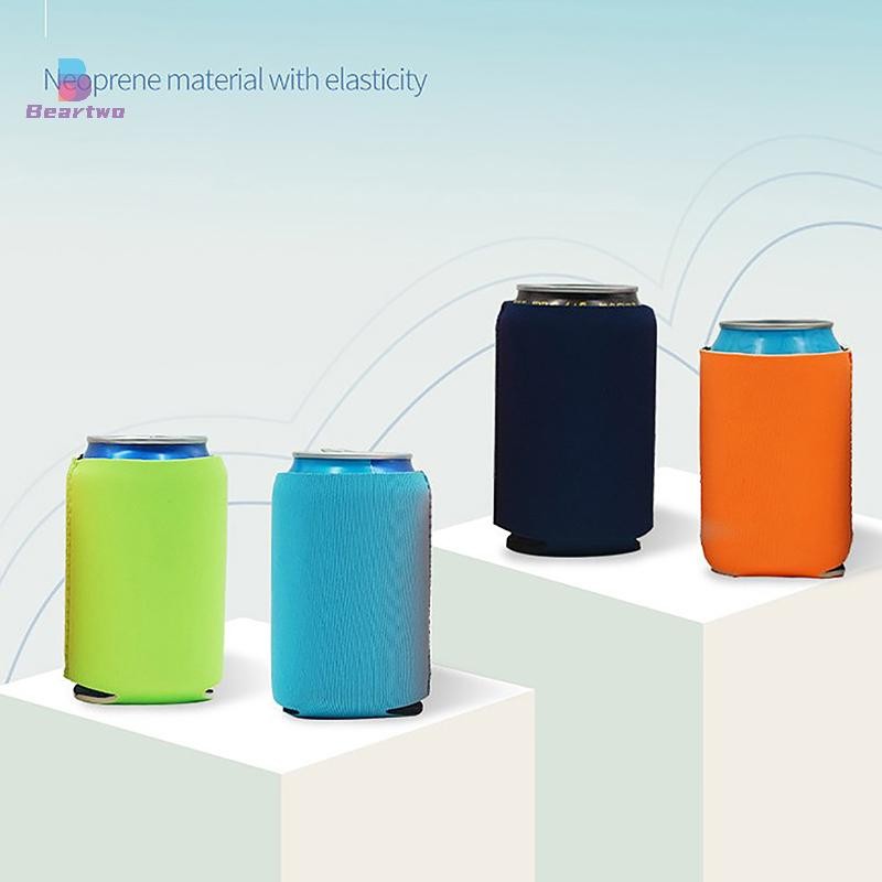 < Beartwo > Tay áo bia Cắm trại Lon Cup Soda Cover Neoprene Uống mát tay chai đẹp