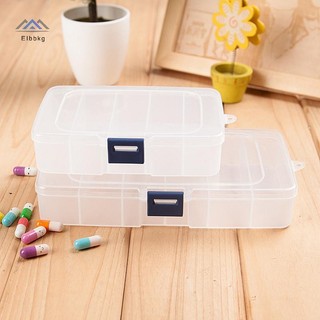 ELBBKG Trong Suốt 5 / 6 Lưới Nhựa Di Động Kẹp Tóc Trang Sức Hộp Bảo Quản Phụ Kiện Người Tổ Chức Hộ Gia Đình Du Lịch Tiếp Liệu Có Chống Bụi Mới