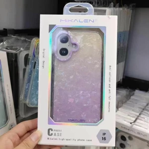 Mikalen / mikalen iPhone 16 Vỏ bảo vệ Vỏ bảo vệ Họa tiết vỏ lấp lánh Apple 16Promax Nữ IP15PM Vỏ bảo vệ toàn diện chống sốc nhỏ tươi
