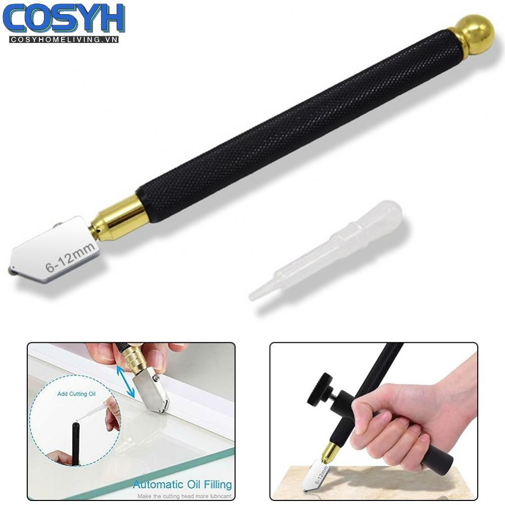 <cosyh>Glass Cutter Glass Cutting Tools Kits Multifunctional Portable 2 Pcs Brand New