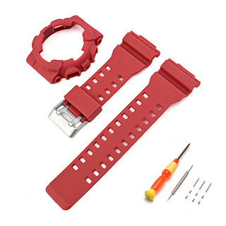 Bộ dây đeo đồng hồ bằng nhựa đầy màu sắc cho Casio G-shock GA-100 Series Vỏ bọc cao su GA-120 GA-140 GLS-100 GAX-100 GD-100 GD-110 Bộ vỏ đồng hồ Nam Nữ