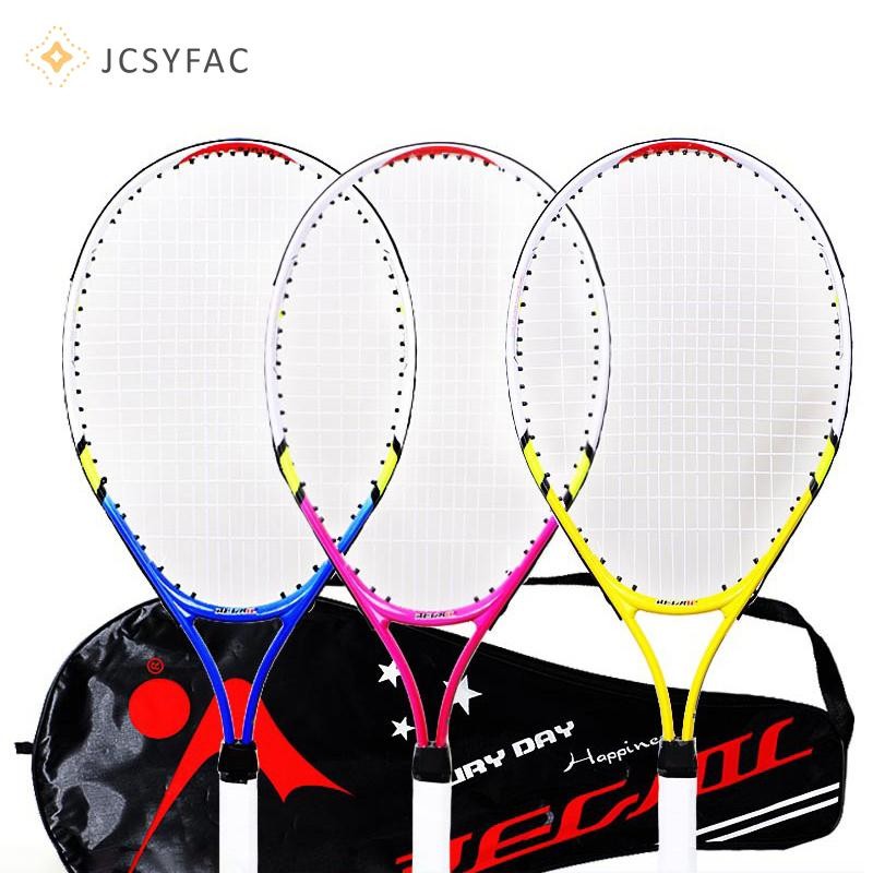 Jcsyfac Vợt Tennis Đặc Biệt Cho Thanh Thiếu Niên 23 Inch Hợp Kim Nhôm Vợt Tennis Dây Nylon Mạnh Cho Trẻ Em Tập Luyện Mới