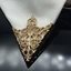 Thổ Cẩm Cổ GỖ, Rỗng Ra Vintage Tam Giác Áo Sơ Mi Cổ Pin, Trang Trí Đầm Trang Trí Tinh Tế Trang Sức Thời Trang Cho Lễ Kinh Doanh Tiệc