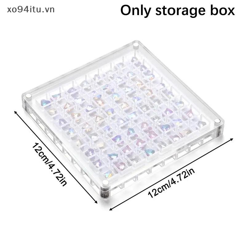 XOITU Acrylic Từ Seashell Hộp trưng bày Seashell Clear Starfish Trinket Organizers 36 / 64 / 100 Lưới Hộp đựng vỏ sò VN