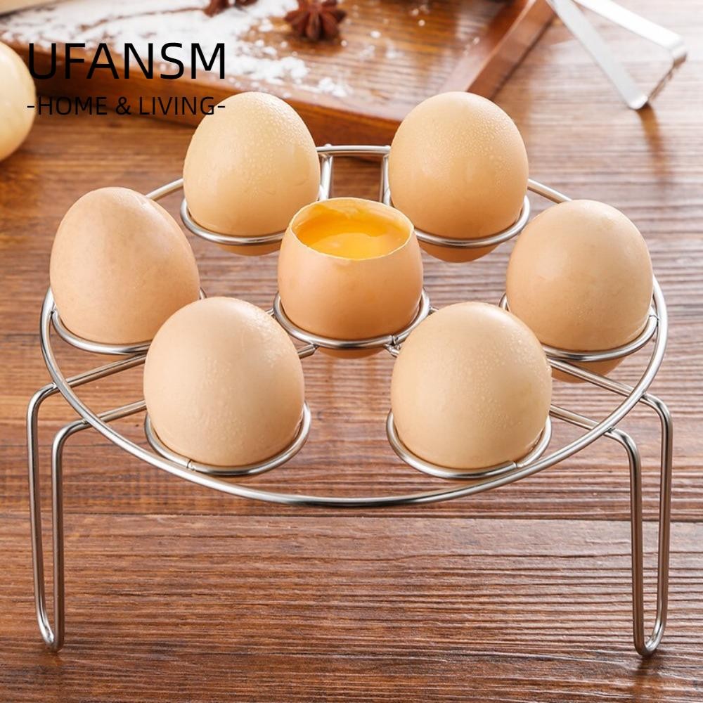 Giá đỡ khay hấp UFASM, Giá hấp trứng bằng thép không gỉ ba chân, Kệ cách nhiệt dày đa chức năng chân cao thực tế cho nồi cơm điện