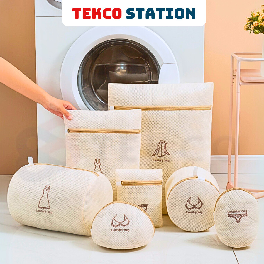 Túi Giặt Viên Nâu 3 Lớp Bảo Vệ Quần Áo - Túi Lưới  Giặt Bảo Vệ Nhiều Loại Quần Áo Chuyên Dụng Cho Giặt Máy