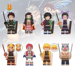 Demon Slayer Hình Lắp Ráp Tượng Đồ Chơi Cho Sưu Tập Người Yêu Quà Tặng Sinh Nhật ABS Mô Hình Nhân Vật Hành Động Cho Trẻ Em