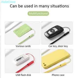 Dây đeo điện thoại đa năng silicon mềm, thân thiện da, giá đỡ thẻ ID, nhiều màu, kiểu dáng đơn giản