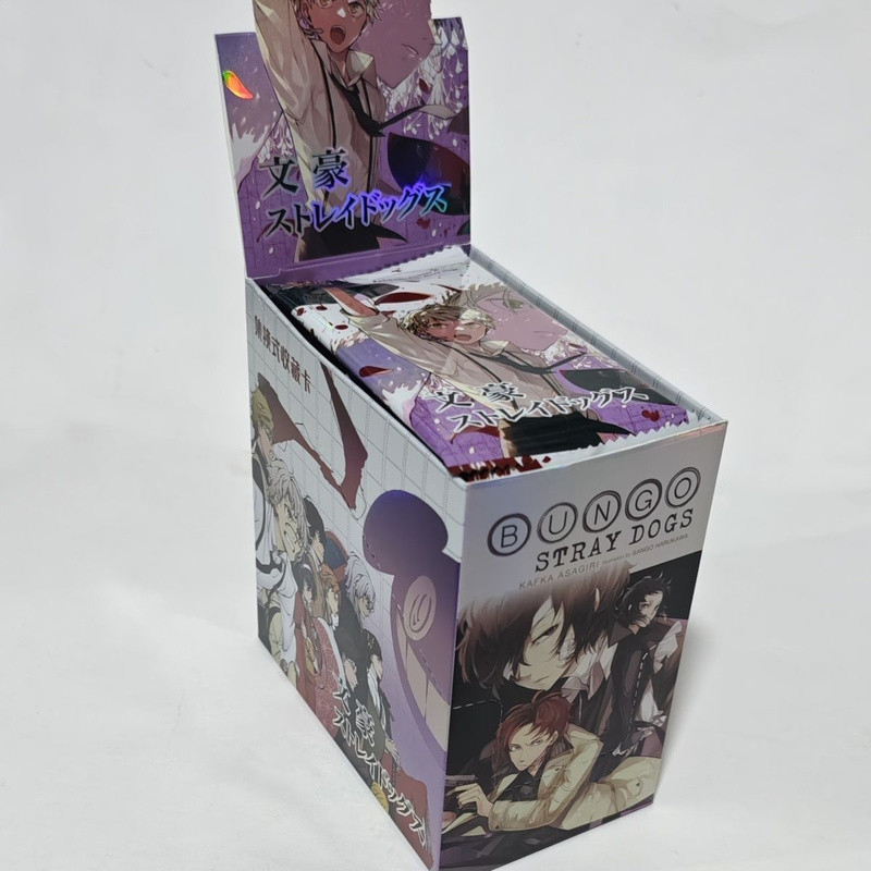 Bungo Stray Dogs Blind Box Collectible Cards – 30 gói, 3 thẻ mỗi gói, có Nakajima Atsushi, Dazai Osamu, và hơn thế nữa