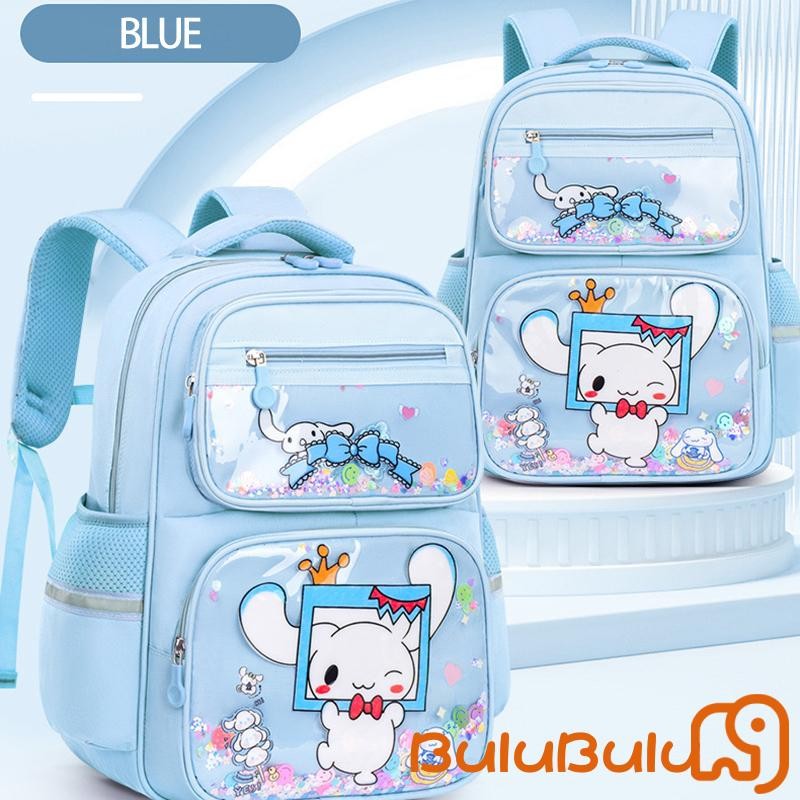 Ba lô trẻ em bé gái Ba lô hoạt hình Nhẹ Dung tích lớn Zip Đóng cửa Túi đi học thông thường 5-10 tuổi
