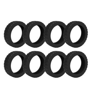 HOBBYIN 8 cái bọc bảo vệ bánh xe vali hành lý, chất liệu silicone dày giảm tiếng ồn, giúp bánh xe bền hơn và di chuyển êm ái