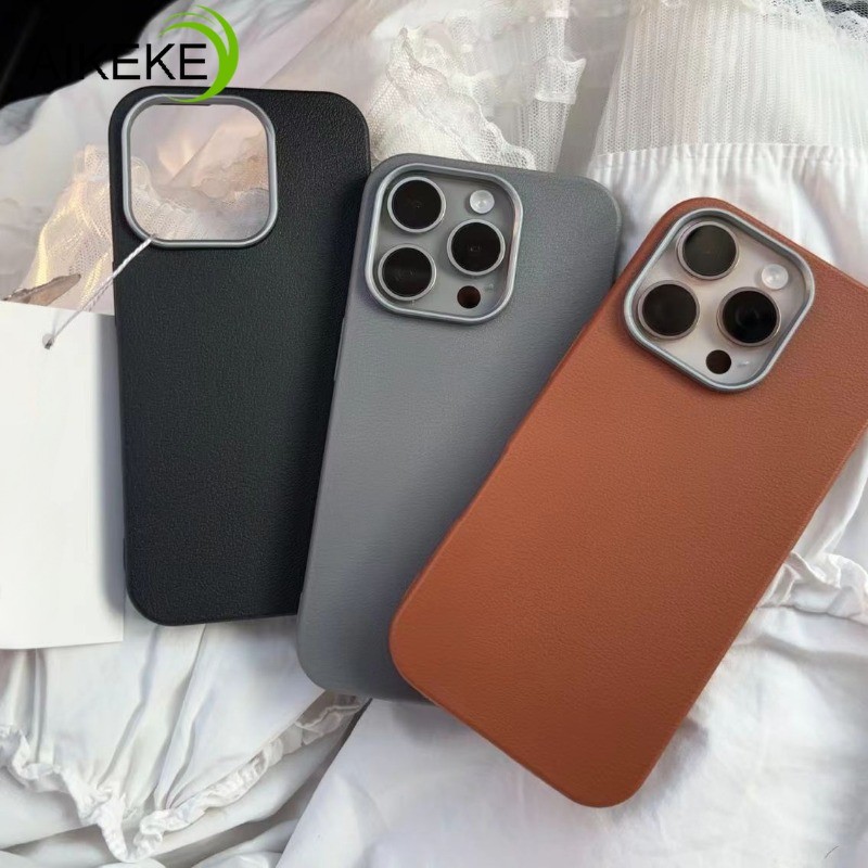 Ốp Điện Thoại Da Striae Màu Trơn Cho Redmi A3 Pro A3X A2 A1 Plus A2 + A1 + K70 K70E K60 Ultra K50 K40 Pro 5G 4G Ốp Lưng Kinh Doanh Khung Lớn Chống Sốc Vỏ Mềm