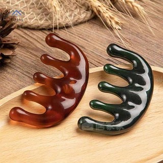 ELBBKG 1 Cái Lược Massage Kinh Tuyến Cơ Thể Nhựa Năm Răng Rộng Lược Châm Cứu Giúp Lưu Thông Máu Chống Tĩnh Điện Mịn Tóc Mới