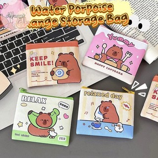 Deyangk Hoạt Hình Capybara Ví Đựng Tiền Xu Ví Dễ Thương Di Động Chống Nước Túi Bảo Quản Son Môi Chìa Khóa Tai Nghe Tổ Chức Cho Trẻ Em Quà Tặng VN