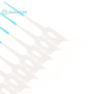 < zhuliye246 > Bàn chải silicon kẽ răng 200 chiếc Bàn chải tăm nha khoa giữa răng có chỉ Dụng cụ làm sạch răng miệng