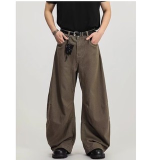 Quần jean nam Gksss Mỹ retro dáng rộng giản dị chất lượng cao phong cách trung tính thiết kế giải cấu trúc quần jean scimitar