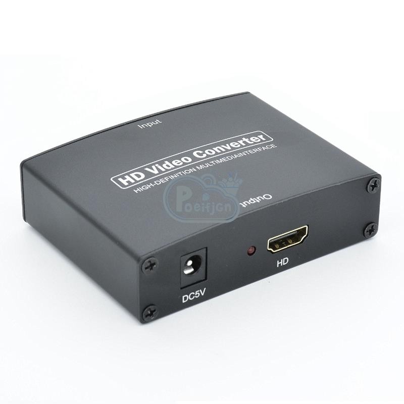 1 Bộ chuyển đổi độ phân giải cao Ypbpr sang HDMI màu đen sang HDMI