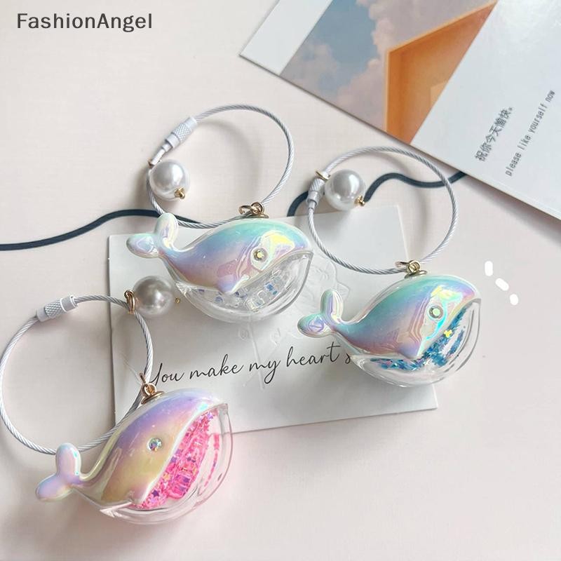 Fashionangel 1 Trẻ Em Bé Gái Quà Tặng Sinh Nhật Thời Trang Mới Hoạt Hình Nhiều Màu Sắc Laser Cá Voi Móc Khóa Dành Cho Nữ Túi Mặt Dây Chuyền PVC Động Vật Biển Vòng Chìa Khóa Ô Tô VN