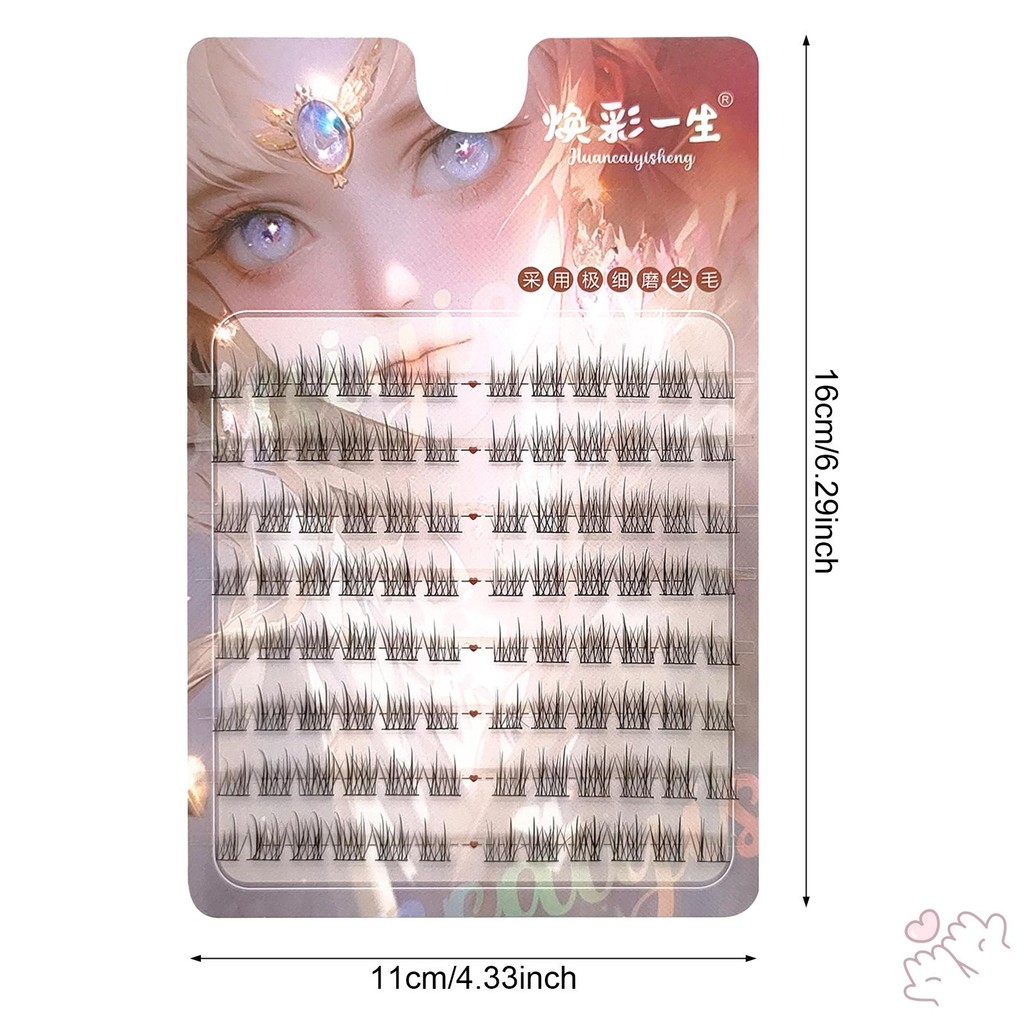C Curl 9-13mm Cụm mi Cosplay tự nhiên Lông mi giả