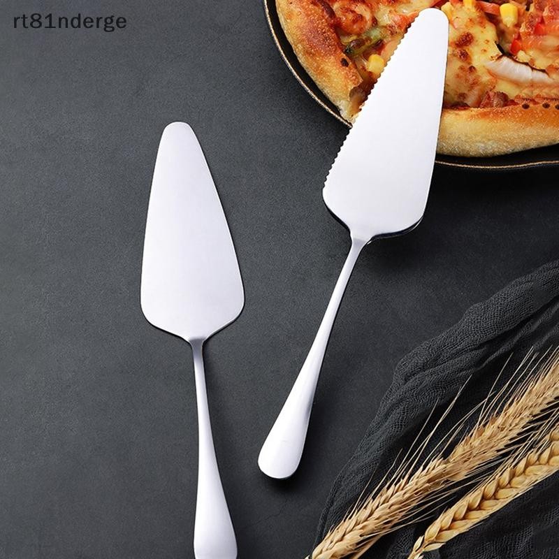Ge Thép không gỉ có răng cưa Edge Cake Server de Cutter Pie Pizza Server Cake Cutter Xẻng Nhà Bếp Nướng Bánh Ngọt Thìa Dụng Cụ n