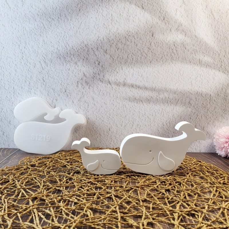 PPY Cá Voi Tượng Khuôn Silicon Cho Xà Phòng Handmade Trang Trí Nhà Cửa Nhựa Dính Khuôn Socola Fondant Khuôn