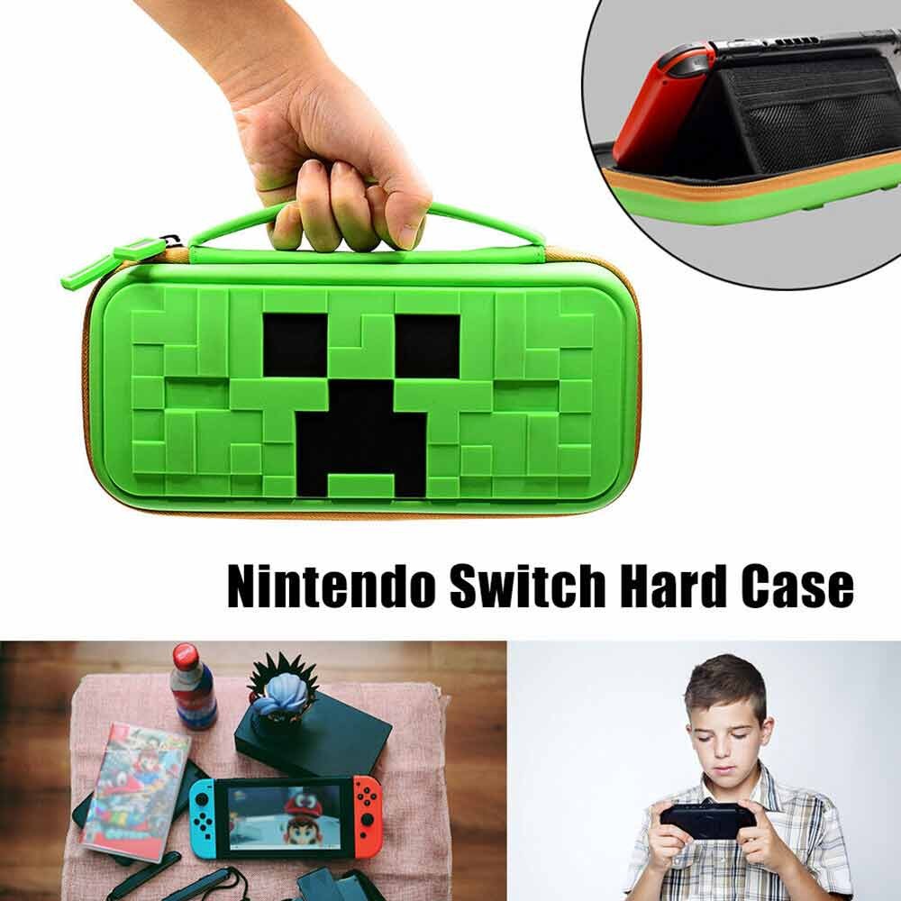 For Nintendo Switch Hard Case Minecraft Protective Hard Travel Carry ...