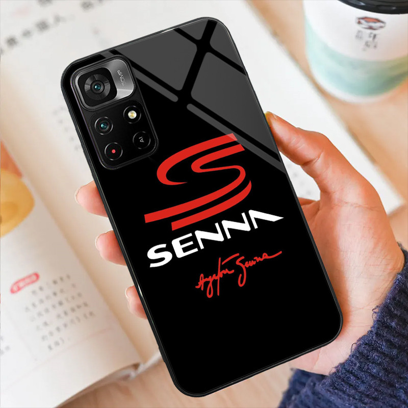Ốp Điện Thoại Kính Ayrton Senna Cho Xiaomi POCO F3 F4 F5 M3 M4 M5 M6 4G X3 X4 GT NFC X5 X6 PRO 5G