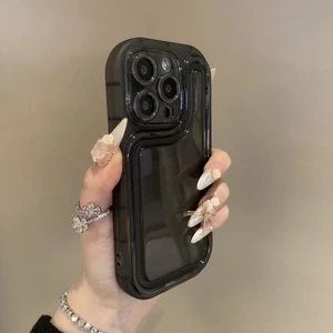 Ốp điện thoại di động chống rơi túi khí trong suốt tiên tiến cho iPhone16 15 14 13 12 11 Pro Max bảo vệ camera chống sốc chống rơi mặt sau mềm