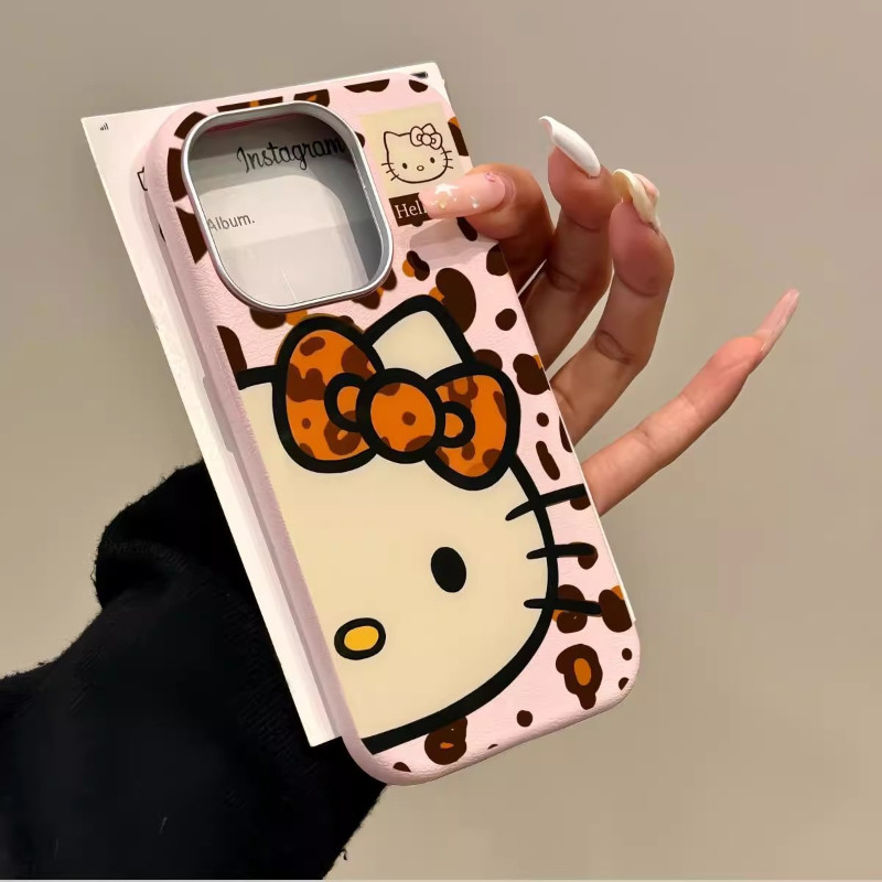 Ốp Điện Thoại Mèo In Hình Da Báo Dễ Thương Tương Thích Cho iTEL S25 Ultra A90 A50C A06 Tecno POP 20 10 9 Pova 7 Ultra 6 Neo 5G 4G Vỏ Da PU Kitty Vỏ Mềm Chống Sốc