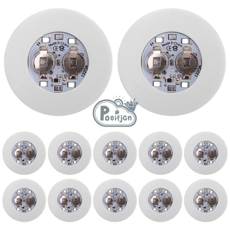 Đế lót ly LED, Đế lót ly phát sáng 12 gói, Đèn chai LED, Đĩa lót ly nhãn dán LED phát sáng cho cốc phát sáng đèn Flash