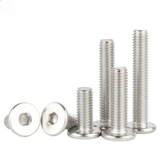 ((LXY) Vít Bulông đầu chỏm cầu inox304, bulong  đầu bằng，Bu Lông Đầu Lục Giác Dẹp Siêu Mỏng Bằng，Ốc vít  đầu lục giác dẹp mỏng phẳng M8 / M10 / M12 * L: 8-120mm (RM-VN-1)