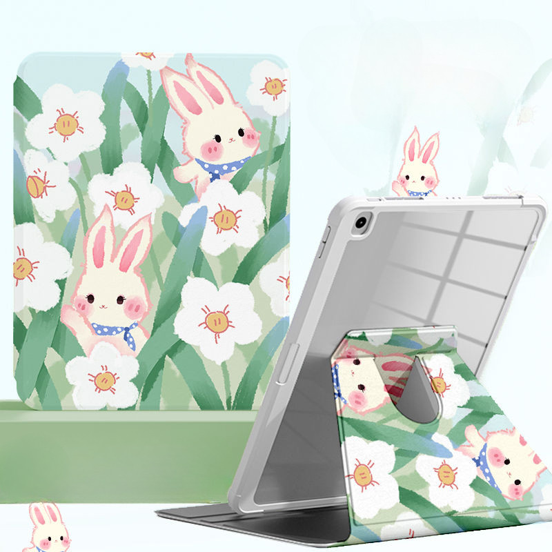 Ốp Lưng Máy Tính Bảng Cho Samsung Galaxy Tab A7 Lite 8.7 Inch Tab S6 Lite 2024 S9 FE + S10ULTRA S7 + / S8 + / S7FE S10 FE + A9 + Vỏ Máy Tính Bảng Xoay 360 Độ Có Giá Đỡ Bút Chì