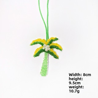HOBBYIN Miếng dán HOBBYIN, Móc khóa cây dừa DIY, Tinh thể sao biển Sequin Handmade đính miếng vá túi quà tặng mặt dây chuyền
