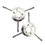 PWSEND 1 Cái Đầu Bàn Chải Cỏ, Bánh Xe Dây Thép Đầu Máy Cắt Cỏ 6 inch, Bàn Chải Bền Loại Bỏ Đĩa Rêu Rỉ Đa Năng Cỏ Tông Đơ Đầu Cho Xăng / Lithium Máy Cắt