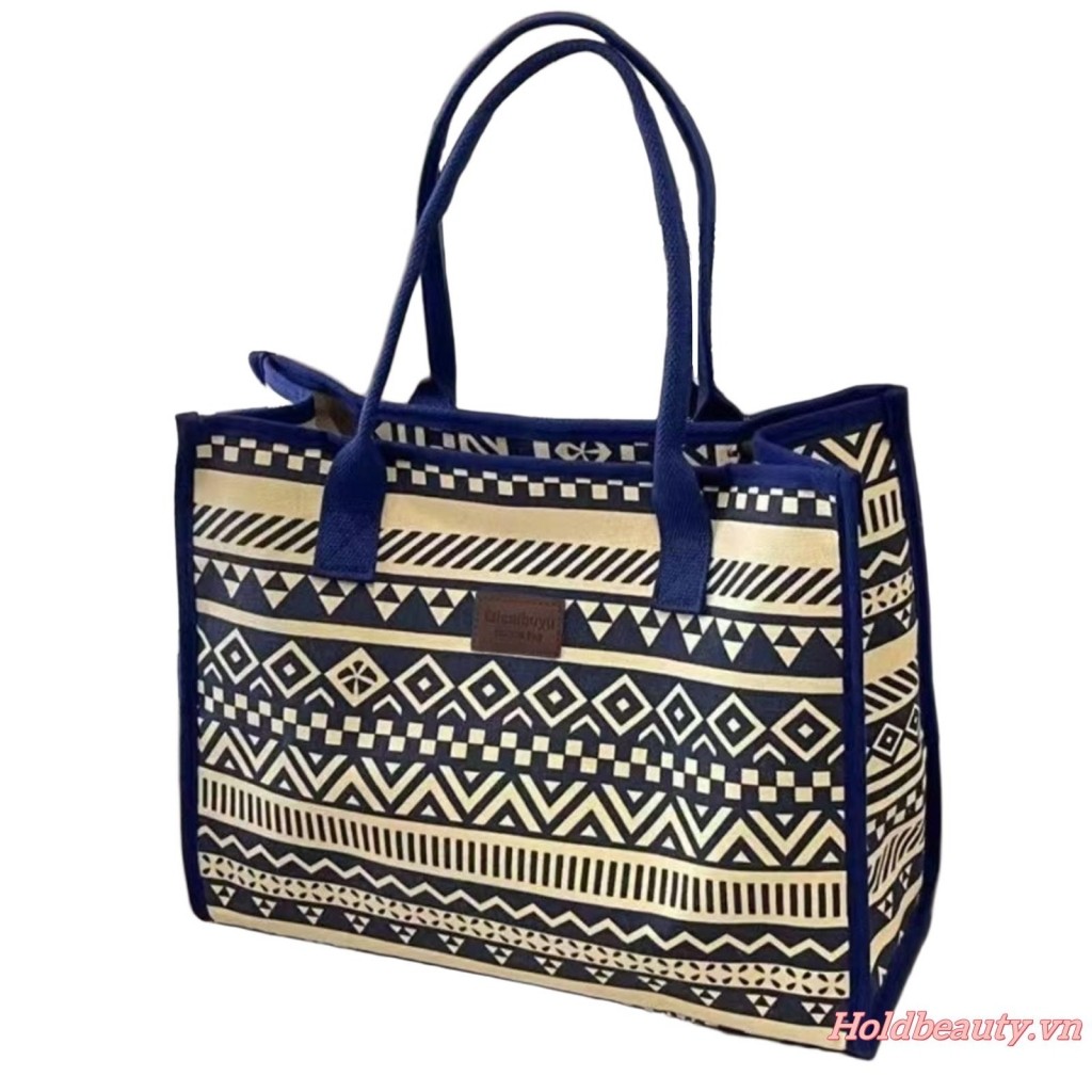 Túi Mẹ Vintage In Sóng Túi Xách Dung Tích Lớn Túi Đeo Vai Thường Ngày