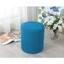 Vỏ đôn tròn vải nỉ nhung gân DECOR HOME SH, bọc đôn sofa dày dặn mềm mại